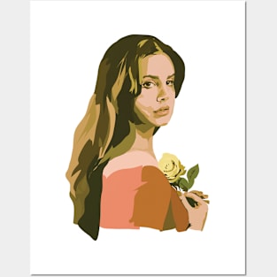 Lana With Rose Posters and Art